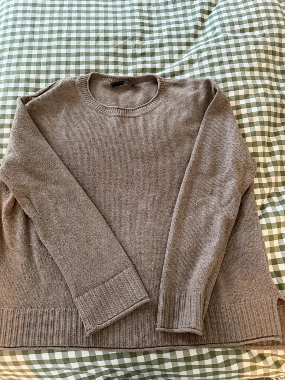 Jenni Kayne Taupe Crewneck Sweater